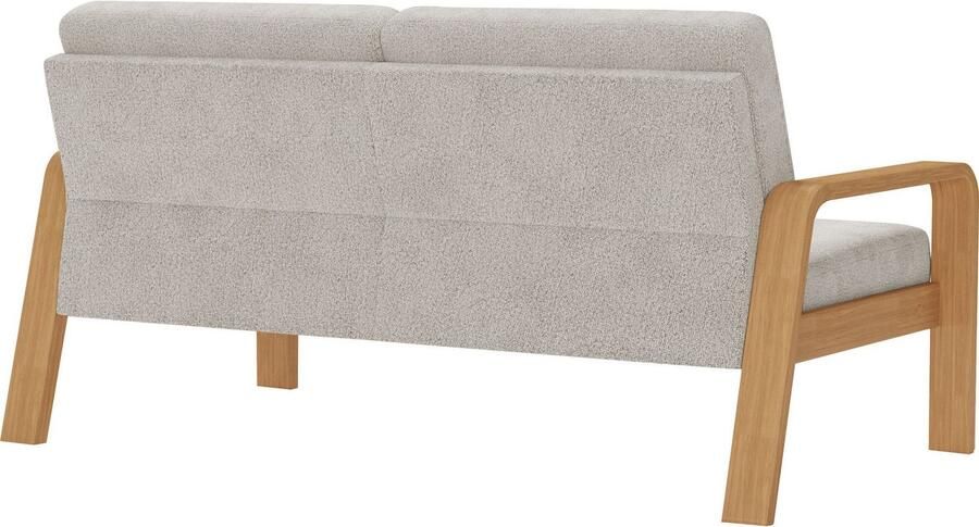 Sit&more 2 5-zitsbank Kolding Armleuningen van eikenkleurig beukenhout verschillende bekledingen en kleuren - Foto 7