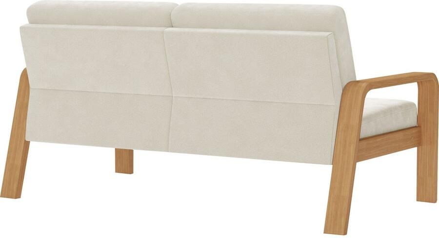 Sit&more 2 5-zitsbank Kolding Armleuningen van eikenkleurig beukenhout verschillende bekledingen en kleuren - Foto 6