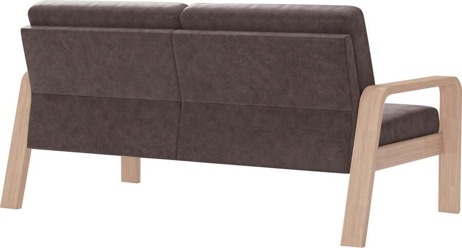Sit&more 2 5-zitsbank Kolding Armleuningen van natuurlijk beukenhout verschillende bekledingen en kleuren - Foto 6