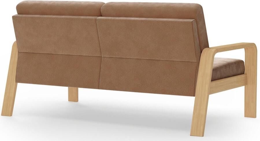 Sit&more 2 5-zitsbank Kolding Armleuningen van natuurlijk beukenhout verschillende bekledingen en kleuren - Foto 6