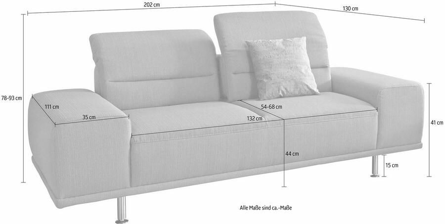 Sit&more 2 5-zitsbank Mariola met binnenvering inclusief verstelbare zitdiepte - Foto 3