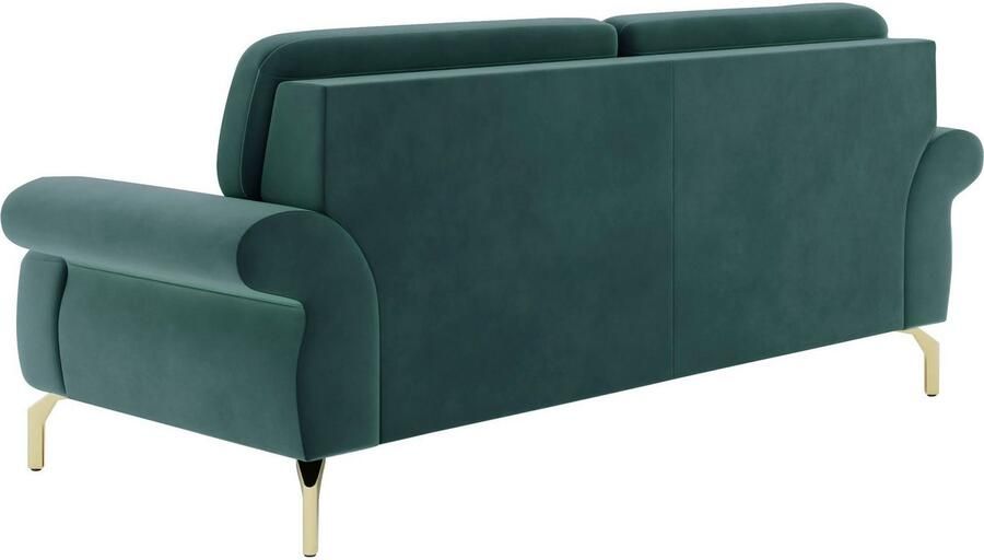 Sit&more 2 5-zitsbank Orient 1 incl. 2 sierkussens met strassteentjes goudkleurige metalen poten - Foto 5
