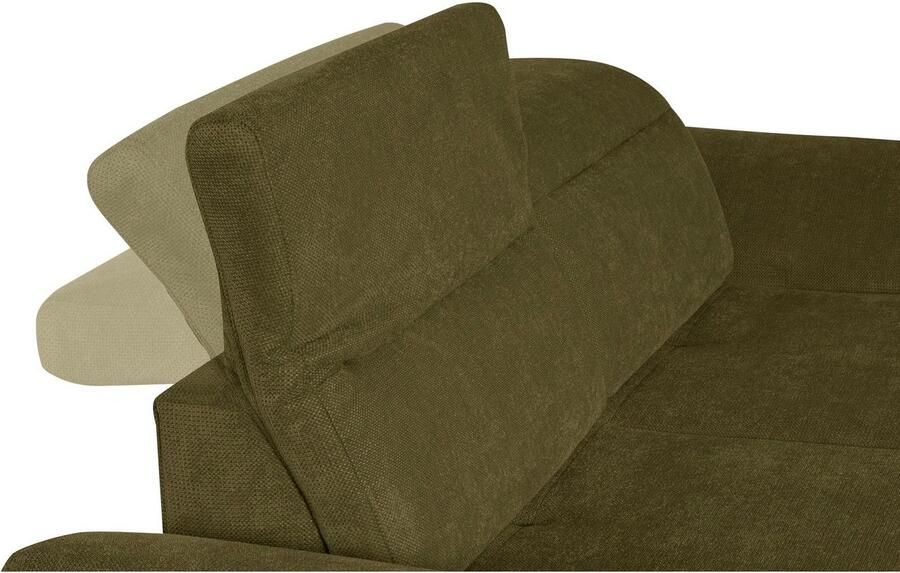 Sit&more 2 5-zitsbank Percy 15 cm poothoogte zitdiepteverstelling naar keuze verstelbare hoofdsteun - Foto 5