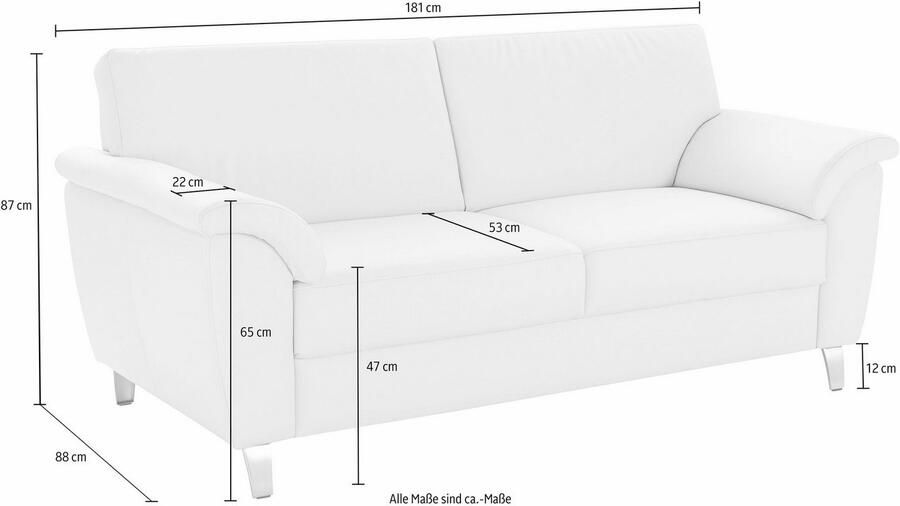 Sit&more 2 5-zitsbank Texel inclusief binnenvering - Foto 5