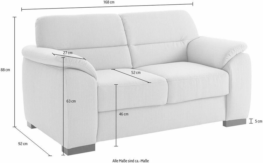 Sit&more 2-zitsbank Montego met binnenvering - Foto 3