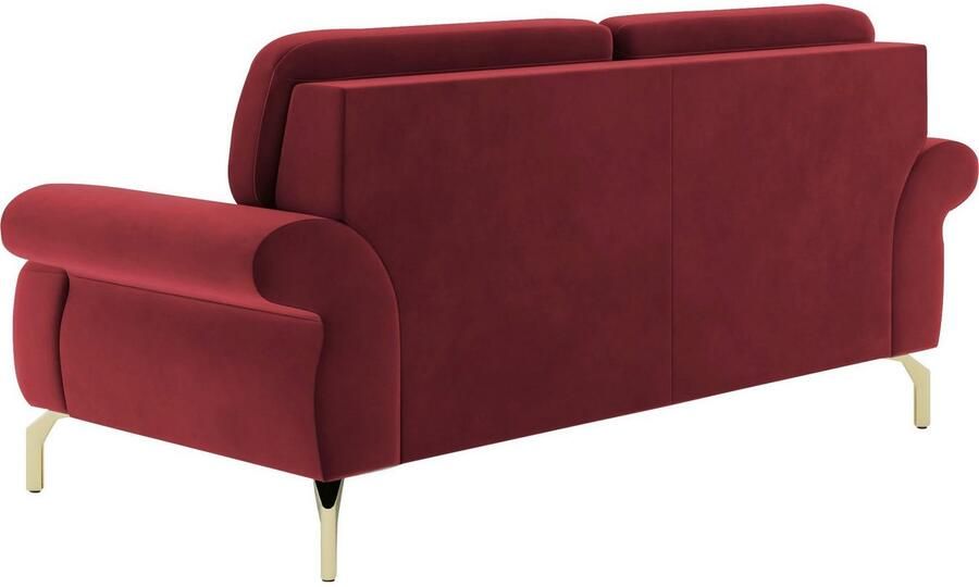 Sit&more 2-zitsbank Orient 1 incl. 2 sierkussens met strassteentjes goudkleurige metalen poten - Foto 4