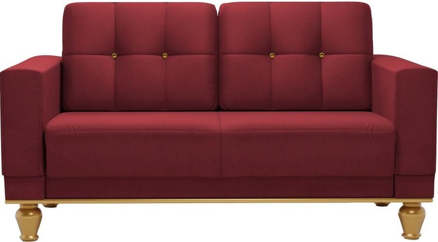 Sit&more 2-zitsbank Orient 5 Rugkussen met strassteentjes goudkleurige applicaties