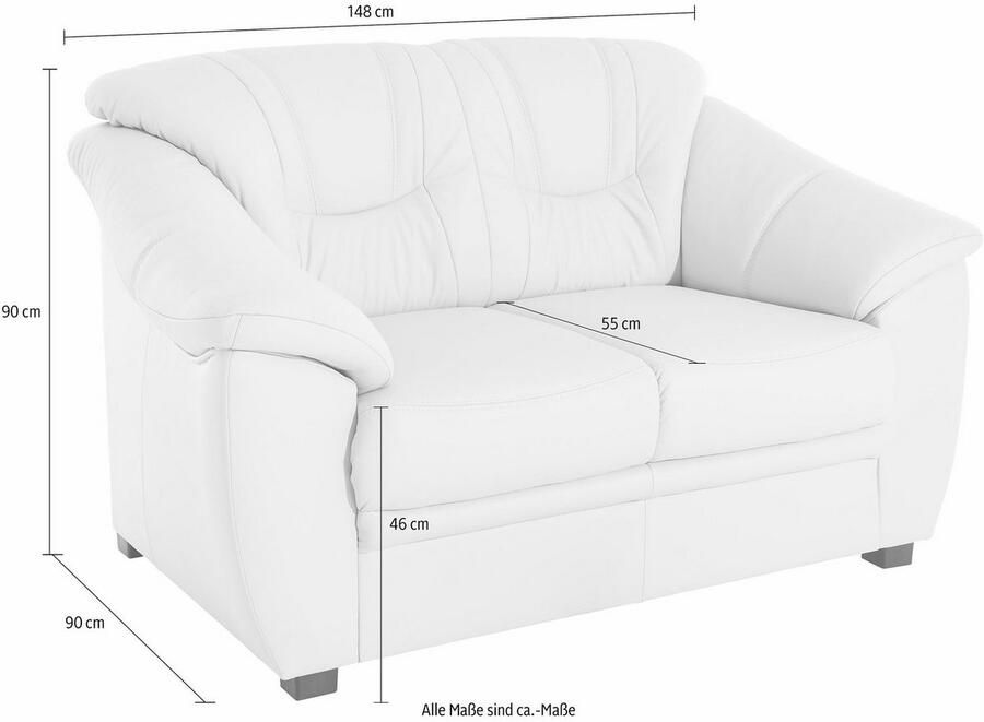 Sit&more 2-zitsbank Savona inclusief binnenvering - Foto 3