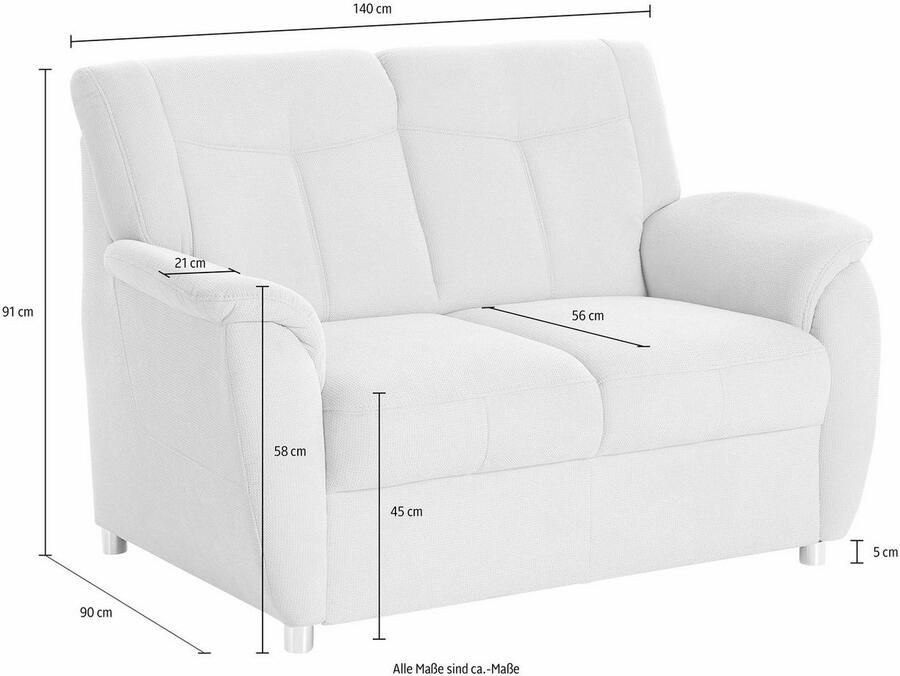 Sit&more 2-zitsbank Sonoma met binnenvering - Foto 2