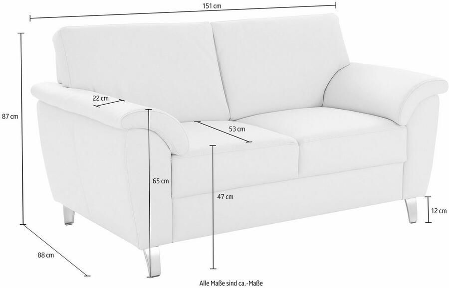 Sit&more 2-zitsbank Texel inclusief binnenvering - Foto 2