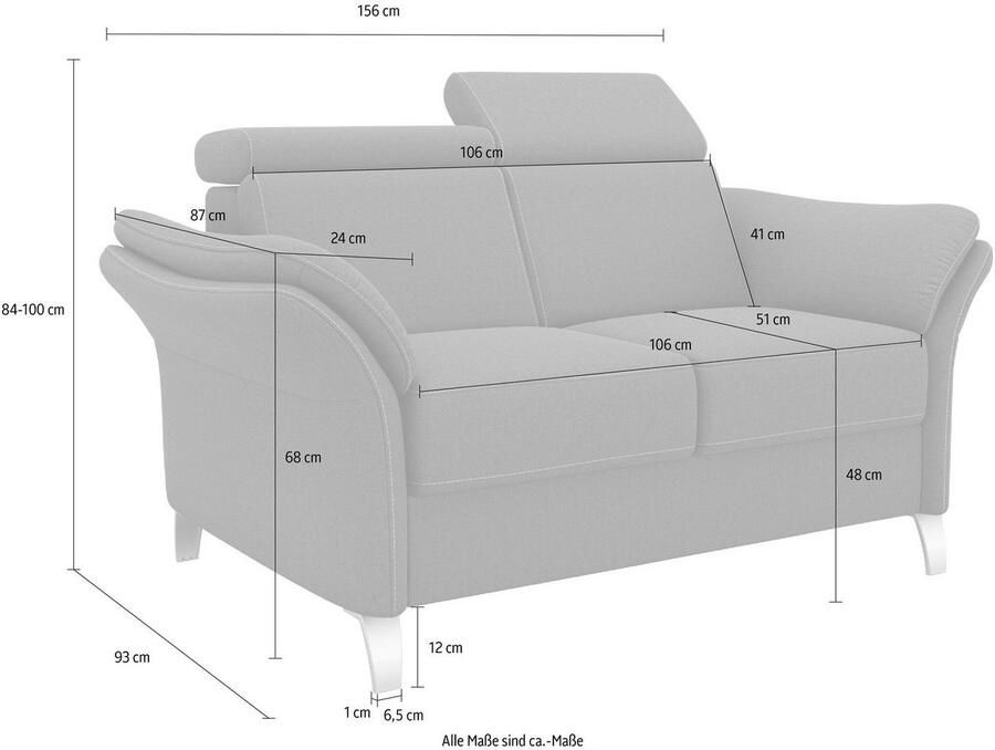 Sit&more 2-zitsbank Vincenzo - Foto 2