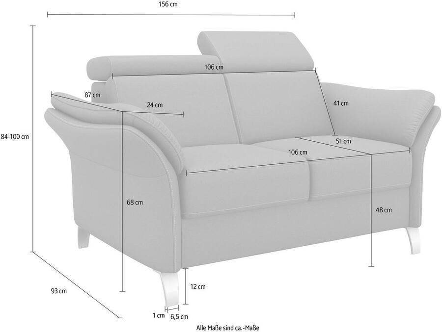 Sit&more 2-zitsbank Vincenzo - Foto 2