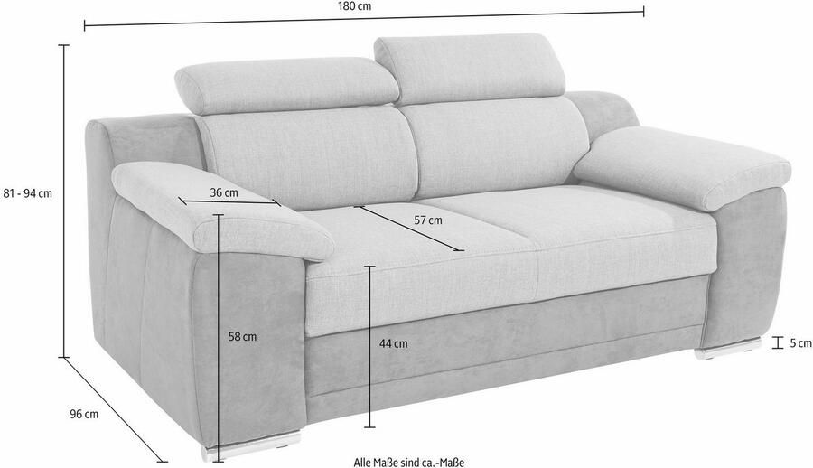 Sit&more 2-zitsbank Xenia - Foto 4