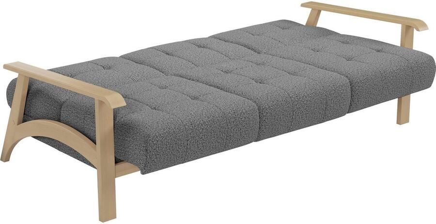 Sit&more 3-zitsbank Billund Armleuningen van natuurlijk beukenhout verschillende bekledingen en kleuren - Foto 5