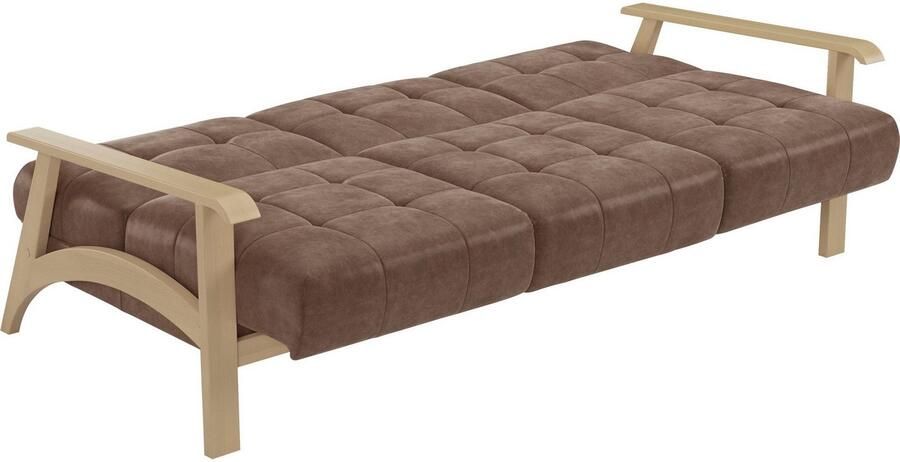 Sit&more 3-zitsbank Billund Armleuningen van natuurlijk beukenhout verschillende bekledingen en kleuren - Foto 5