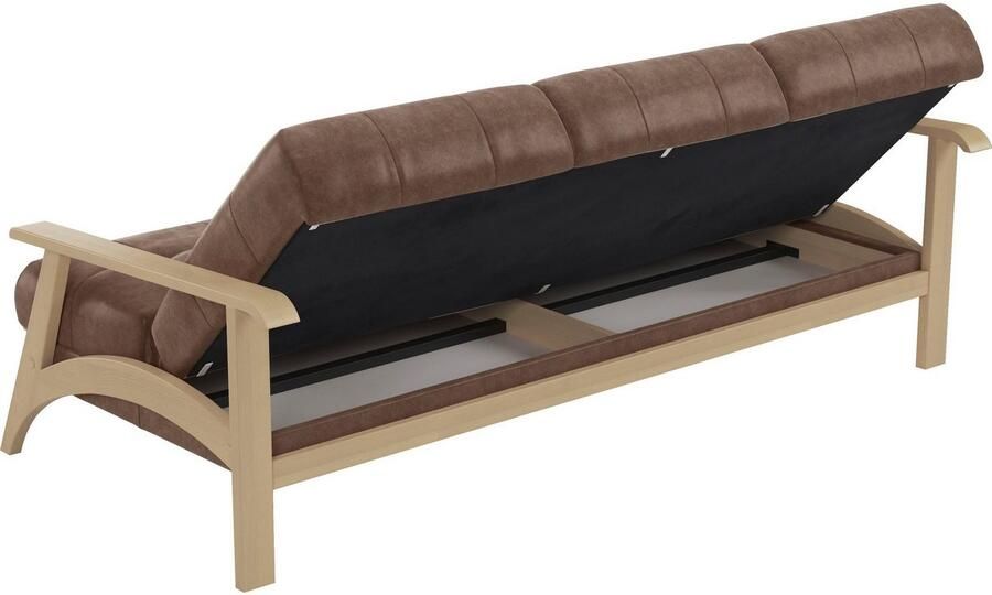 Sit&more 3-zitsbank Billund Armleuningen van natuurlijk beukenhout verschillende bekledingen en kleuren - Foto 4