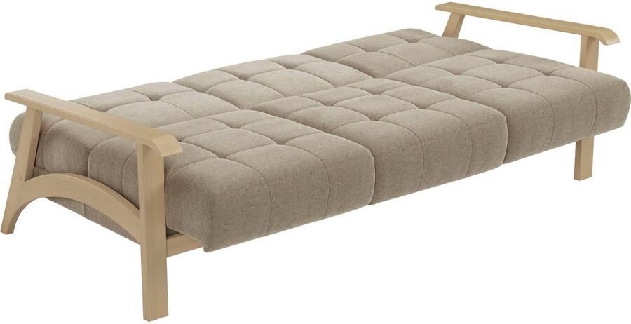 Sit&more 3-zitsbank Billund Armleuningen van natuurlijk beukenhout verschillende bekledingen en kleuren - Foto 5