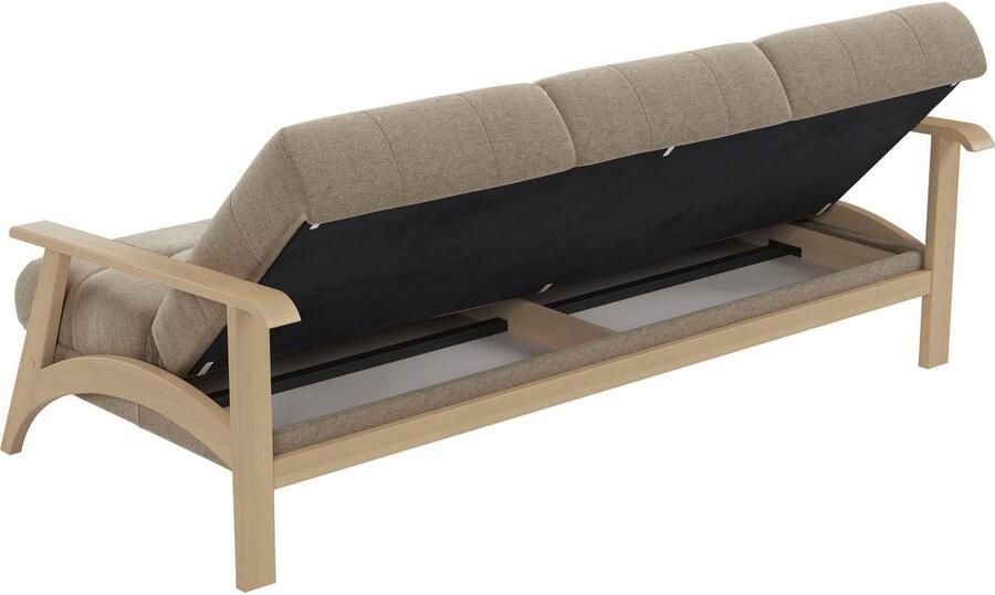 Sit&more 3-zitsbank Billund Armleuningen van natuurlijk beukenhout verschillende bekledingen en kleuren - Foto 4