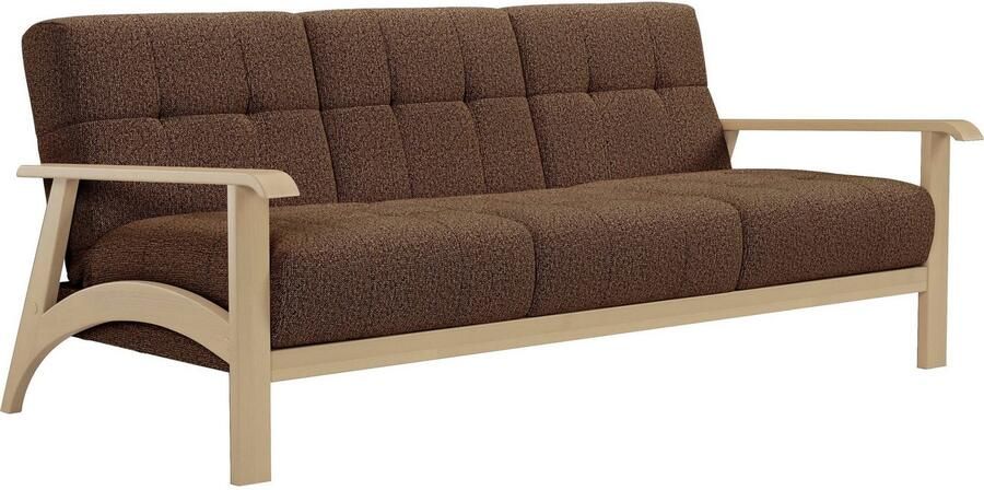 Sit&more 3-zitsbank Billund Armleuningen van natuurlijk beukenhout verschillende bekledingen en kleuren - Foto 4