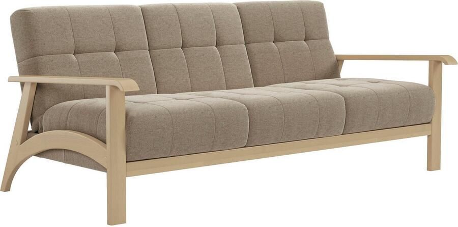 Sit&more 3-zitsbank Billund Armleuningen van natuurlijk beukenhout verschillende bekledingen en kleuren - Foto 4