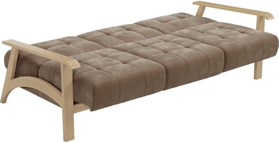 Sit&more 3-zitsbank Billund Armleuningen van natuurlijk beukenhout verschillende bekledingen en kleuren - Foto 5
