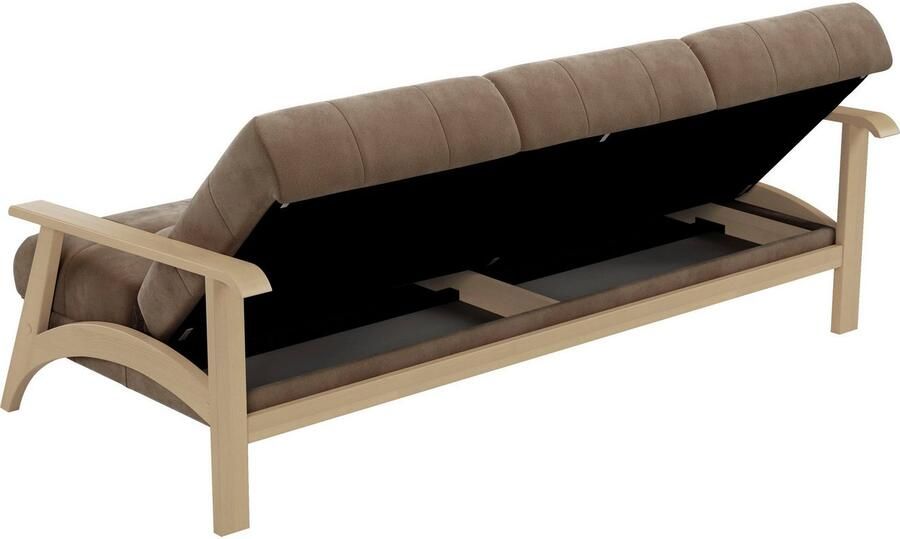Sit&more 3-zitsbank Billund Armleuningen van natuurlijk beukenhout verschillende bekledingen en kleuren - Foto 4