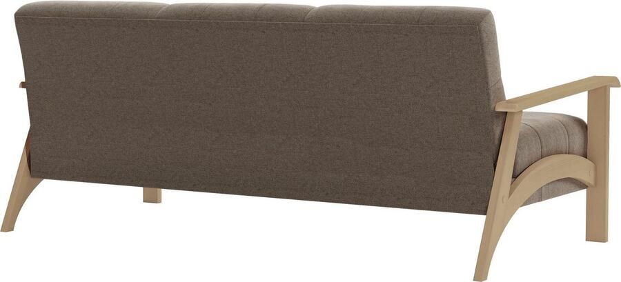 Sit&more 3-zitsbank Billund Armleuningen van natuurlijk beukenhout verschillende bekledingen en kleuren - Foto 5