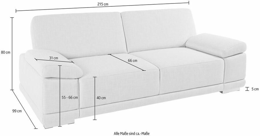 Sit&more 3-zitsbank Coria - Foto 3