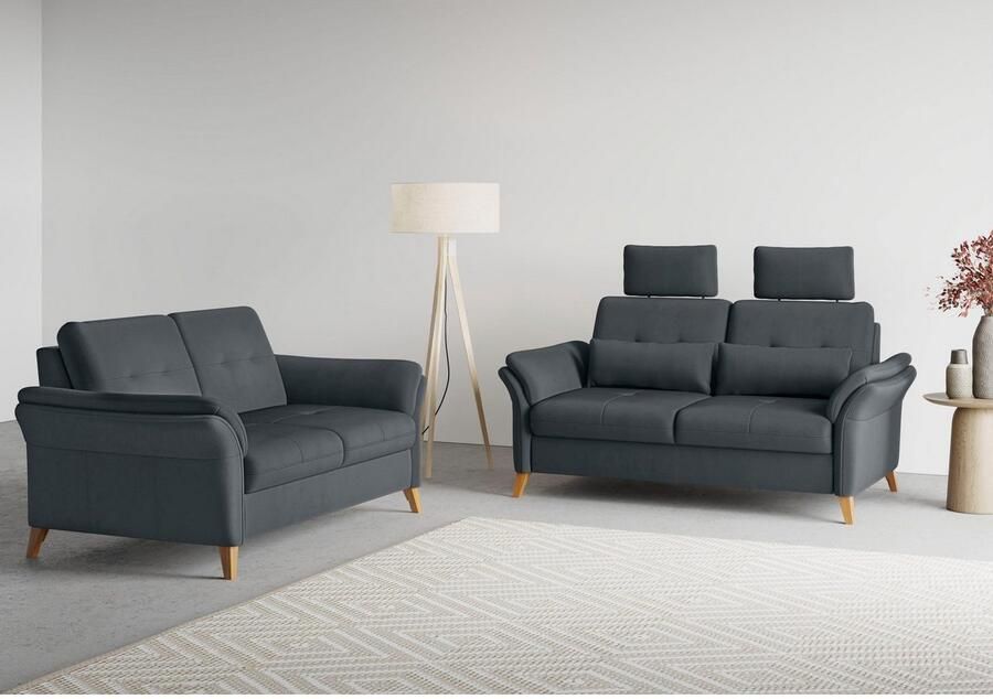 Sit&more 3-zitsbank Göteborg inclusief zitdiepteverstelling en binnenvering - Foto 4