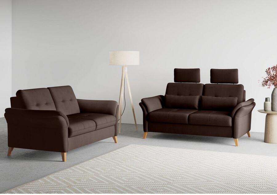 Sit&more 3-zitsbank Göteborg inclusief zitdiepteverstelling en binnenvering - Foto 4