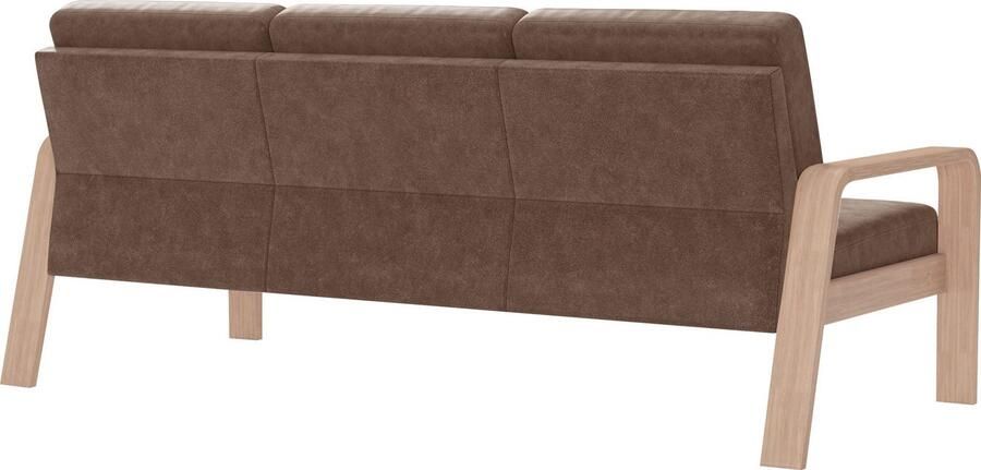 Sit&more 3-zitsbank Kolding Armleuningen van natuurlijk beukenhout verschillende bekledingen en kleuren - Foto 6
