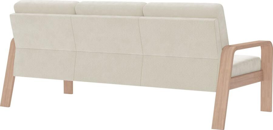 Sit&more 3-zitsbank Kolding Armleuningen van natuurlijk beukenhout verschillende bekledingen en kleuren - Foto 7