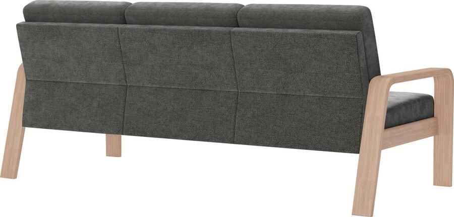 Sit&more 3-zitsbank Kolding Armleuningen van natuurlijk beukenhout verschillende bekledingen en kleuren - Foto 6