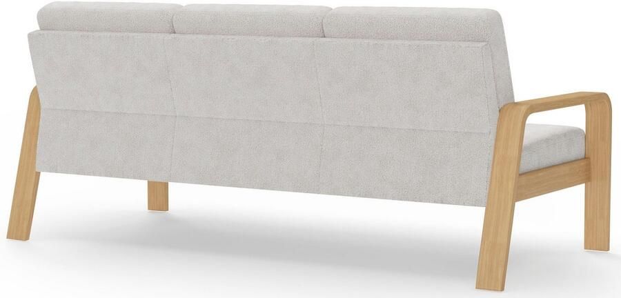 Sit&more 3-zitsbank Kolding Armleuningen van natuurlijk beukenhout verschillende bekledingen en kleuren - Foto 6