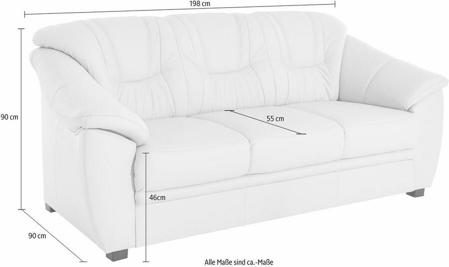 Sit&more 3-zitsbank Savona inclusief binnenvering - Foto 4