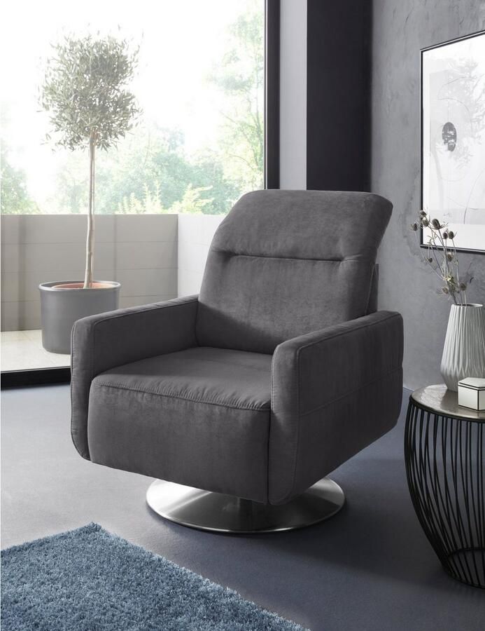 Sit&more Draaibare fauteuil GIZEH met verstelbare hoofdsteun met binnenvering - Foto 8