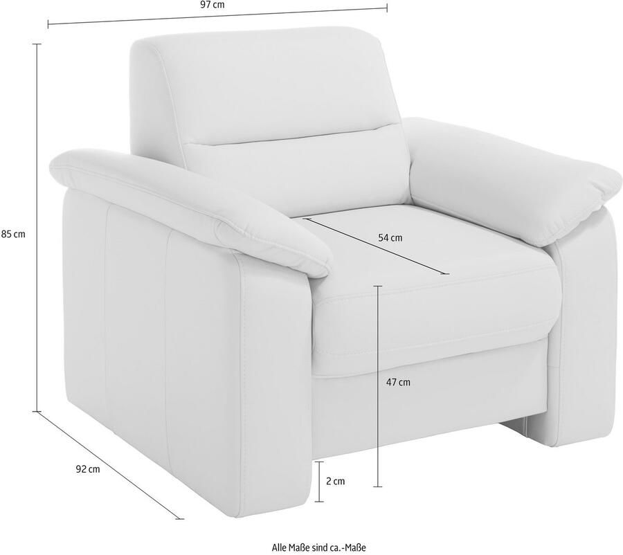 Sit&more Fauteuil Ascara inclusief een comfortabele veerkern