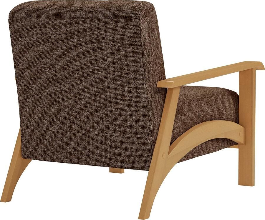 Sit&more Fauteuil Billund Armleuningen van eikenkleurig beukenhout verschillende bekledingen en kleuren - Foto 3