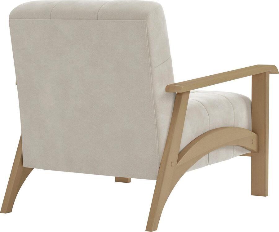 Sit&more Fauteuil Billund Armleuningen van natuurlijk beukenhout verschillende bekledingen en kleuren - Foto 3