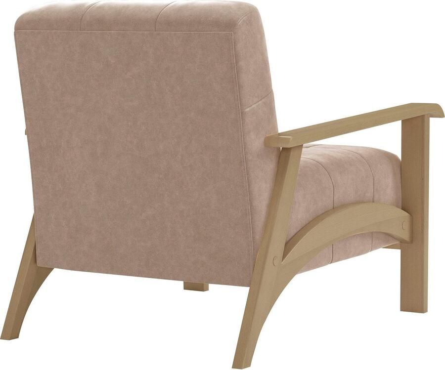 Sit&more Fauteuil Billund Armleuningen van natuurlijk beukenhout verschillende bekledingen en kleuren - Foto 3