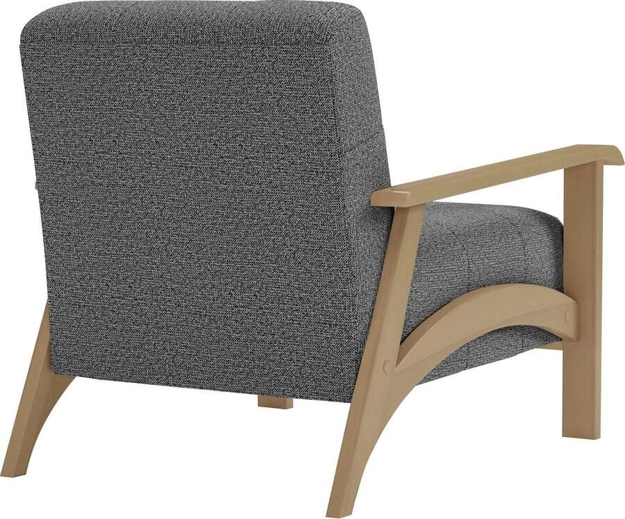 Sit&more Fauteuil Billund Armleuningen van natuurlijk beukenhout verschillende bekledingen en kleuren - Foto 3