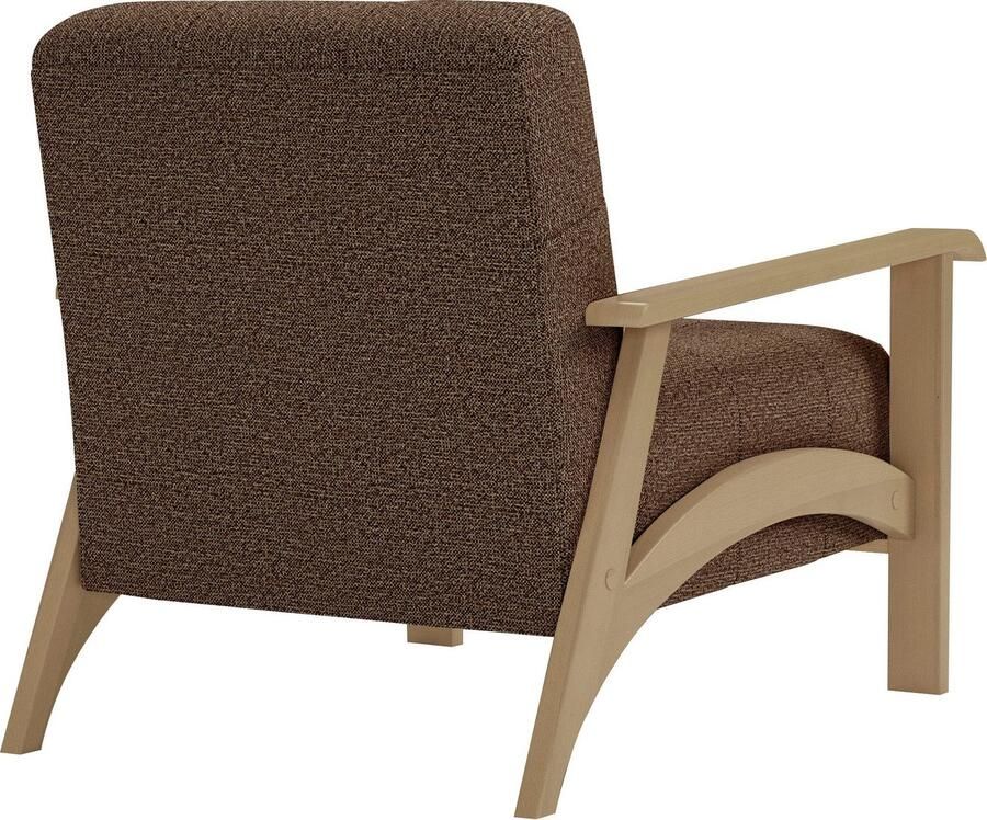Sit&more Fauteuil Billund Armleuningen van natuurlijk beukenhout verschillende bekledingen en kleuren - Foto 3