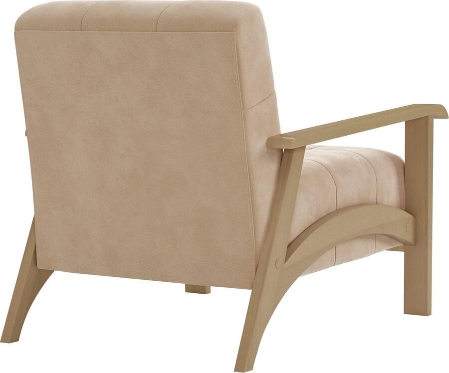 Sit&more Fauteuil Billund Armleuningen van natuurlijk beukenhout verschillende bekledingen en kleuren - Foto 3