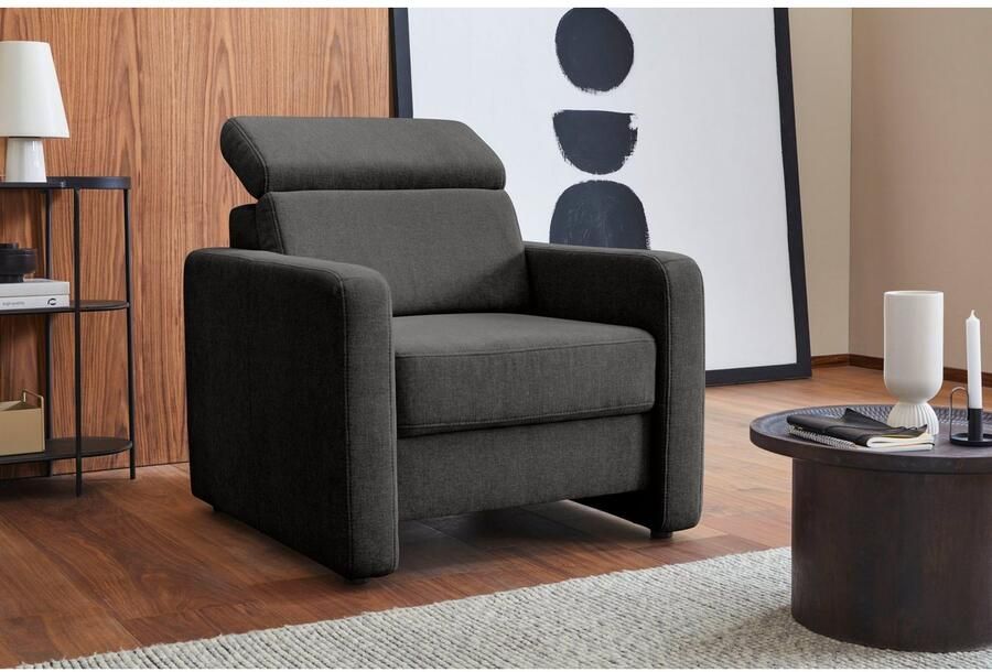 Sit&more Fauteuil Bologna met binnenvering met verstelbare hoofdsteun - Foto 9