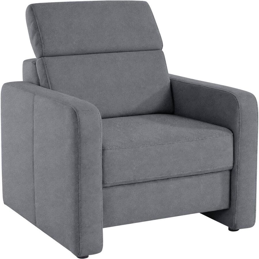 Sit&more Fauteuil Bologna met binnenvering met verstelbare hoofdsteun