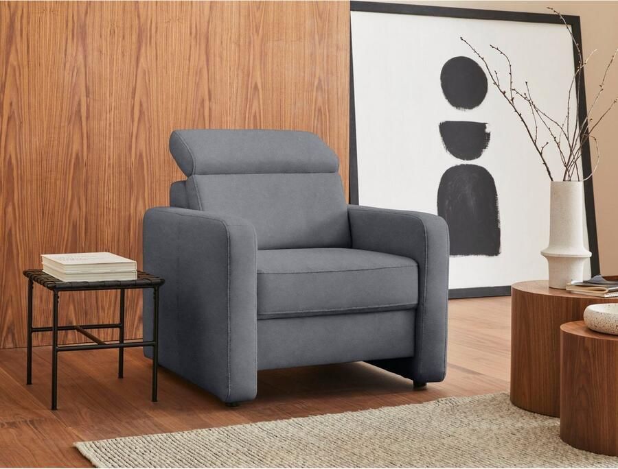 Sit&more Fauteuil Bologna met binnenvering met verstelbare hoofdsteun - Foto 8