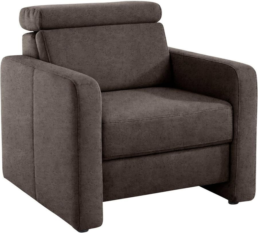 Sit&more Fauteuil Bologna met binnenvering met verstelbare hoofdsteun - Foto 6