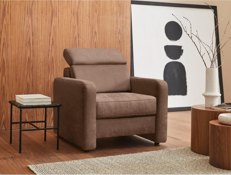 Sit&more Fauteuil Bologna met binnenvering met verstelbare hoofdsteun - Foto 8