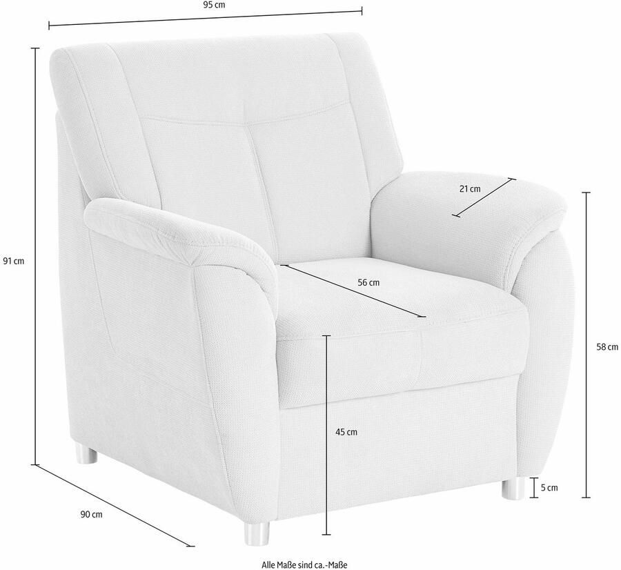 Sit&more Fauteuil Sonoma met binnenvering