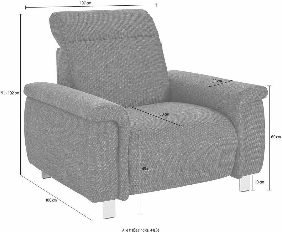 Sit&more Fauteuil Township naar keuze met elektrische wallfree-functie - Foto 5